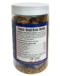 Thumbnail for San Francisco Bay Brand Fish Food Freeze Dried Brine Shrimp - All Natural, Sustainably Harvested, High Protein Dried Brine Shrimp for Freshwater and Saltwater Fish - 0.71 oz (20g)