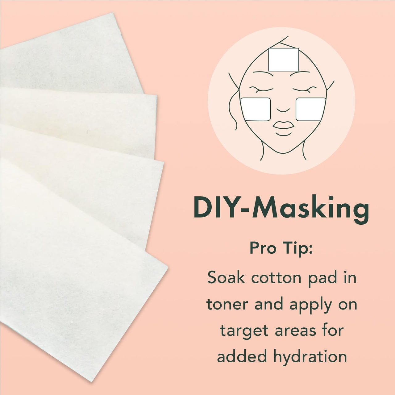 Rael Cotton Pads for Face - Facial Sponge, Square Pad Use with Toner, Makeup Remover, Lint-Free, Soft and Thin, Korean Skin Care (200 Count)