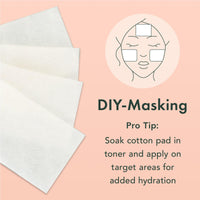 Thumbnail for Rael Cotton Pads for Face - Facial Sponge, Square Pad Use with Toner, Makeup Remover, Lint-Free, Soft and Thin, Korean Skin Care (200 Count)