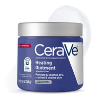 Thumbnail for CeraVe Healing Ointment, Hydrating Skin Protectant With Petrolatum, Hyaluronic Acid & Ceramides, Face & Body Skin Barrier Repair For Cracked, Chafed, Dry Skin, Fragrance Free & Lanolin Free, 12 Oz