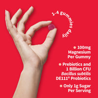 Thumbnail for Garden of Life - Dr Formulated Magnesium Citrate Supplement with Prebiotics & Probiotics for Stress, Sleep & Recovery - Vegan, Gluten Free, Kosher, Non-GMO, No Added Sugars – 60 Raspberry Gummies