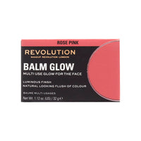 Thumbnail for Revolution, Balm Glow, Multi-Use Cream Balm, Dewy Natural Finish for Cheeks, Lips & Lids, Sheer Color, Rose Pink, Vegan & Cruelty-Free, 1.12 oz