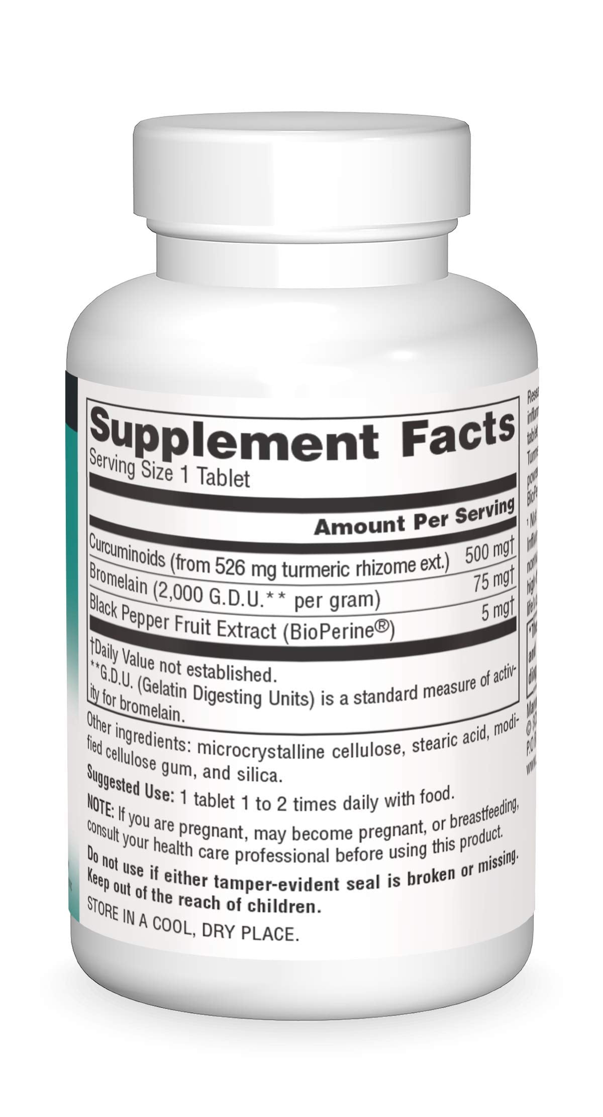Source Naturals Turmeric 500mg, Supports Healthy Inflammation Response - 30 Tablets