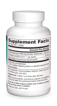 Thumbnail for Source Naturals Turmeric 500mg, Supports Healthy Inflammation Response - 30 Tablets