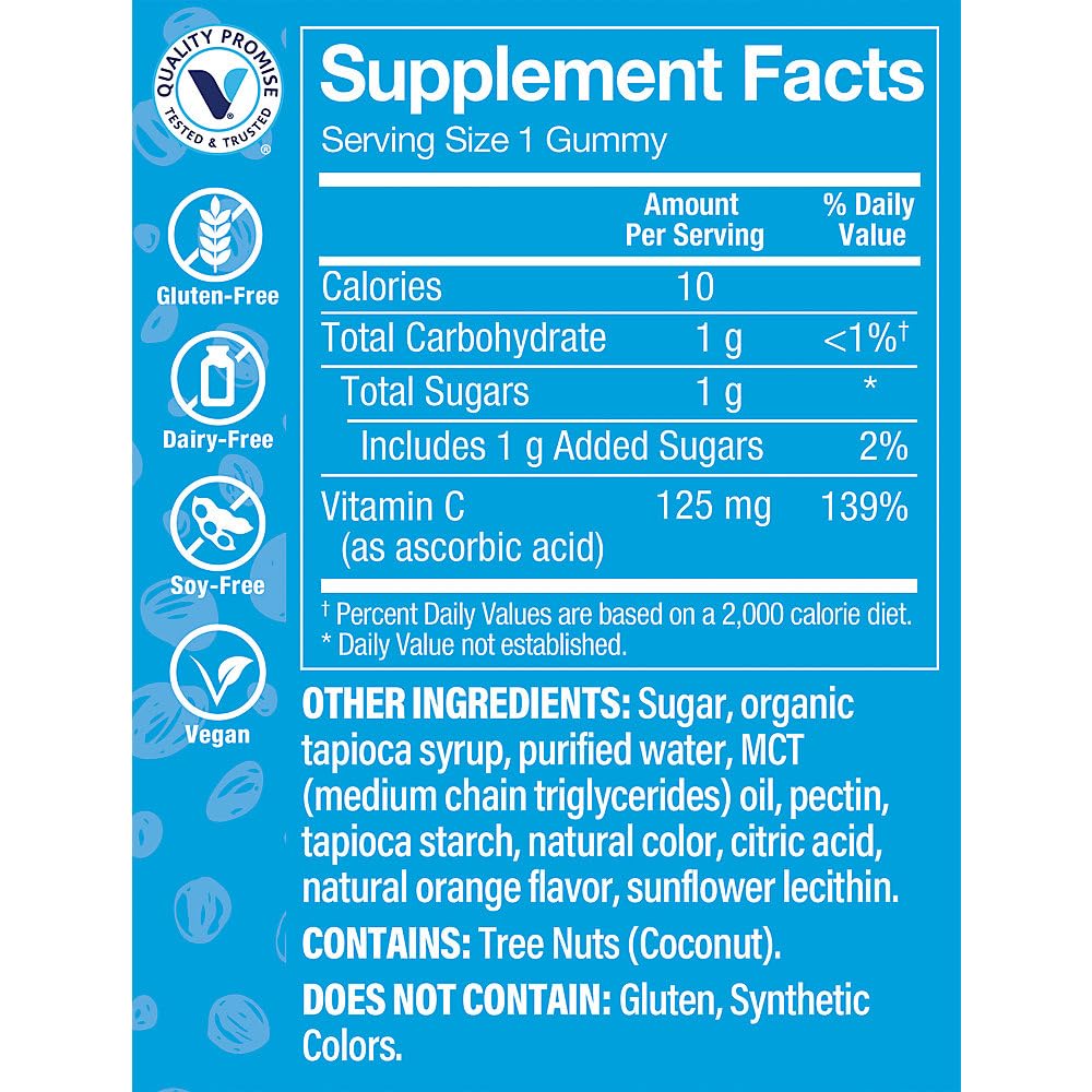 ChildrenaTMs Vitamin C Gummies a" Immune Support a" Orange (90 Gummies)