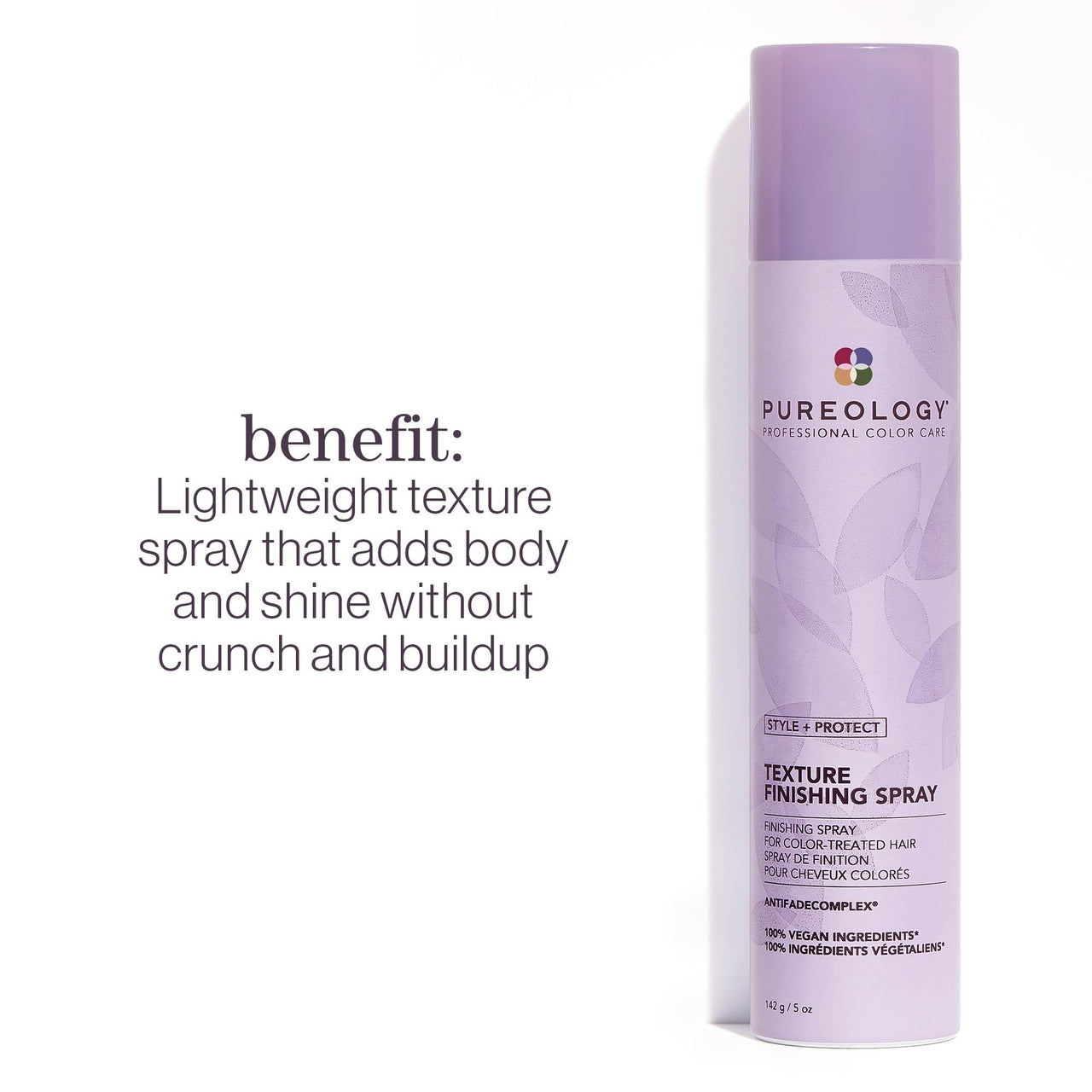 Pureology Style + Protect Texture Finishing Spray | For Color-Treated Hair | Lightweight Texturizing Spray | Sulfate-Free | Vegan | Updated Packaging | 5 Oz.