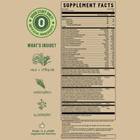 Thumbnail for Earth Fed Muscle Superfoods Blend Reds & Greens Powder, PiÃ±a Colada Flavor, Juice & Smoothie Mix with Organic Kale, Spirulina, Wheat Grass - Detox & Cleanse, No Added Sugar - Non-GMO - 30 Servings