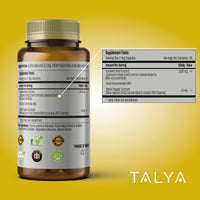 Thumbnail for TALYA Turmeric Curcumin with Black Pepper | Turmeric Supplement with 95% Curcuminoids | Bones & Joint Supports | Non-GMO, Vegan, Gluten Free | 60 Capsules