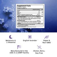 Thumbnail for Codeage Multi Collagen Protein Beauty Night - Melatonin, Magnesium Bisglycinate, 5-HTP, L-Theanine, English Lavender Flower, Bone Broth - Vitamins - Supplement - Sleep Pills - Non-GMO - 150 Capsules