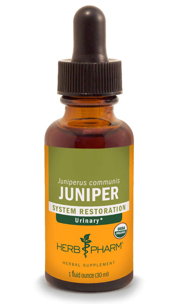 Herb Pharm Certified Organic Liquid Extract for Urinary System Support Juniper 1 Fl Oz