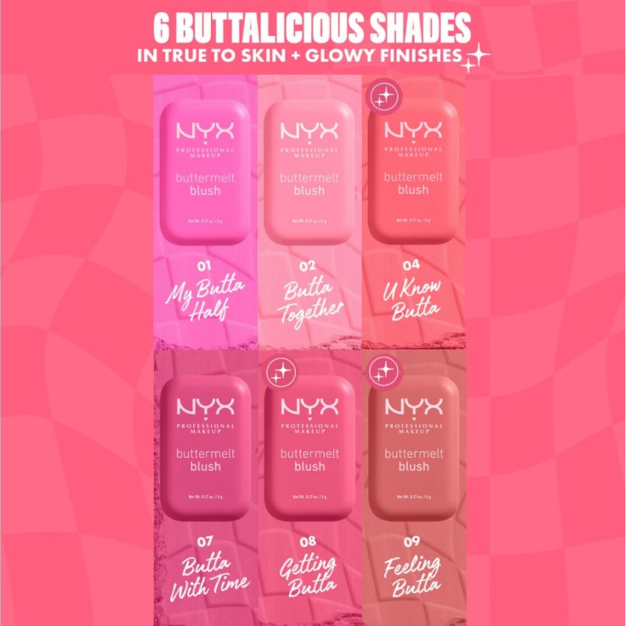 NYX PROFESSIONAL MAKEUP Buttermelt Powder Blush, Fade and Transfer-Resistant Blush, Up to 12HR Make Up Wear, Vegan Formula - Butta With Time