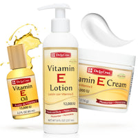 Thumbnail for De La Cruz - Vitamin E Cream, Lotion and Oil Bundle - Moisturizer for All Skin Types