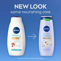 Thumbnail for NIVEA Pampering Coconut and Almond Milk Body Wash with Nourishing Serum, Moisturizing Body Wash for Women, Enriched with Provitamin B5 and Vitamin E, 20 Fl Oz Bottle