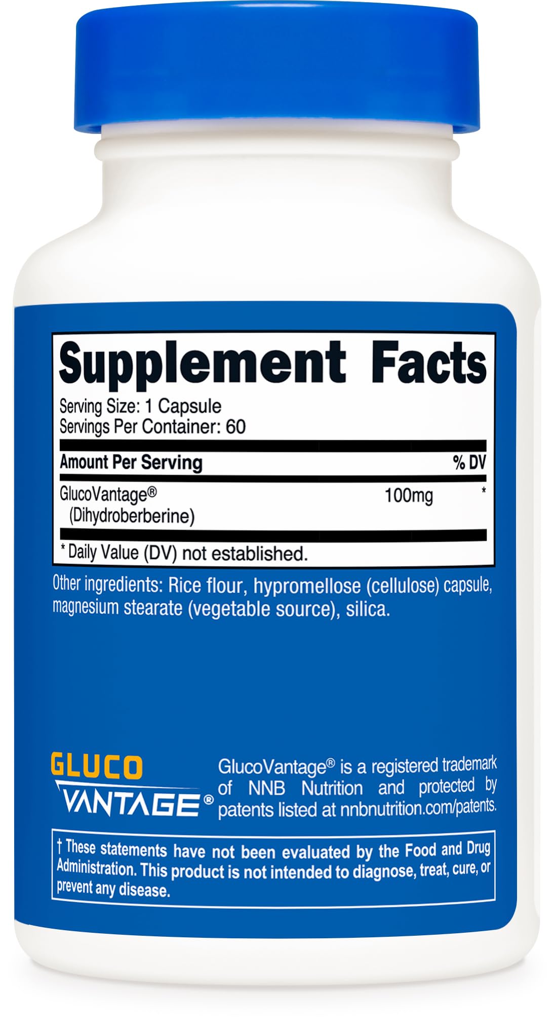 Nutricost Dihydroberberine Capsules (100mg, 60 Capsules) - More Bioavailable Metabolite of Berberine