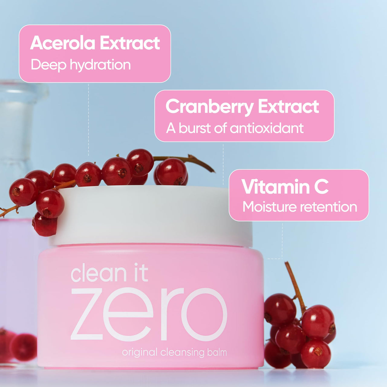 BANILA CO Clean it Zero Original Cleansing Balm Big Size | Korean Makeup Remover, Cleansing Oil, Facial Cleanser for All Skin Types | Vegan | Made with Acerola Berry & Vitamin C (180ml / 6.08 fl.oz)