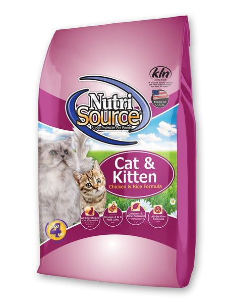 NutriSource Chicken and Rice Cat/Kitten Food Size: 1.5-lb Bag