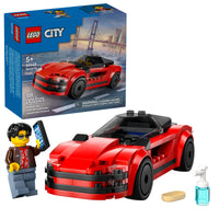 Thumbnail for LEGO City Red Sports Car Toy - Building Toy for Kids, Boys and Girls, Ages 5+ - Educational Gift for Birthdays and Holidays - Includes Driver Minifigure and Other Accessories - 60448