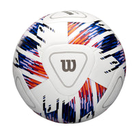 Thumbnail for WILSON NCAA Vivido Replica Soccer Ball - Size 4, White/Orange/Purple