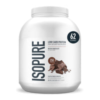 Thumbnail for Isopure Low Carb 100% Pure Whey Isolate Protein Powder, Gluten Free, With Vitamins, Dutch Chocolate, 25g Protein Per Serving, 4.5 Lbs, 62 Servings (Packaging May Vary)