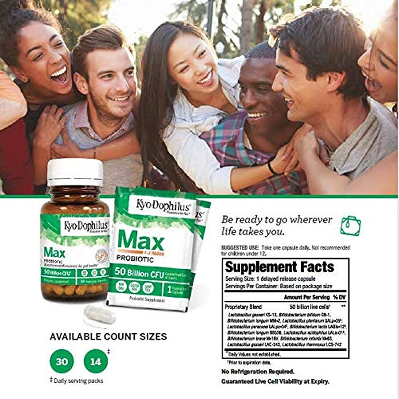 Kyo-Dophilus Max Probiotics, 30 Vegetarian Capsules