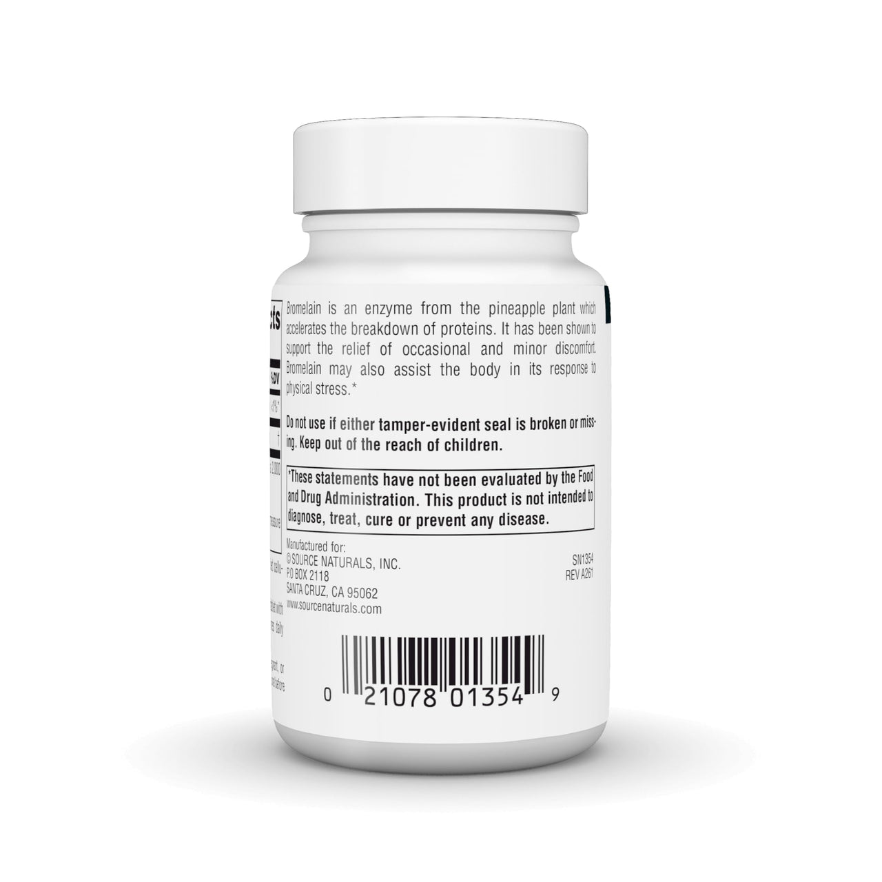 Source Naturals Bromelain,Pineapple Enzyme, 2,000 GDU/GRAM - 500 MG - 60 Vegan Tablets