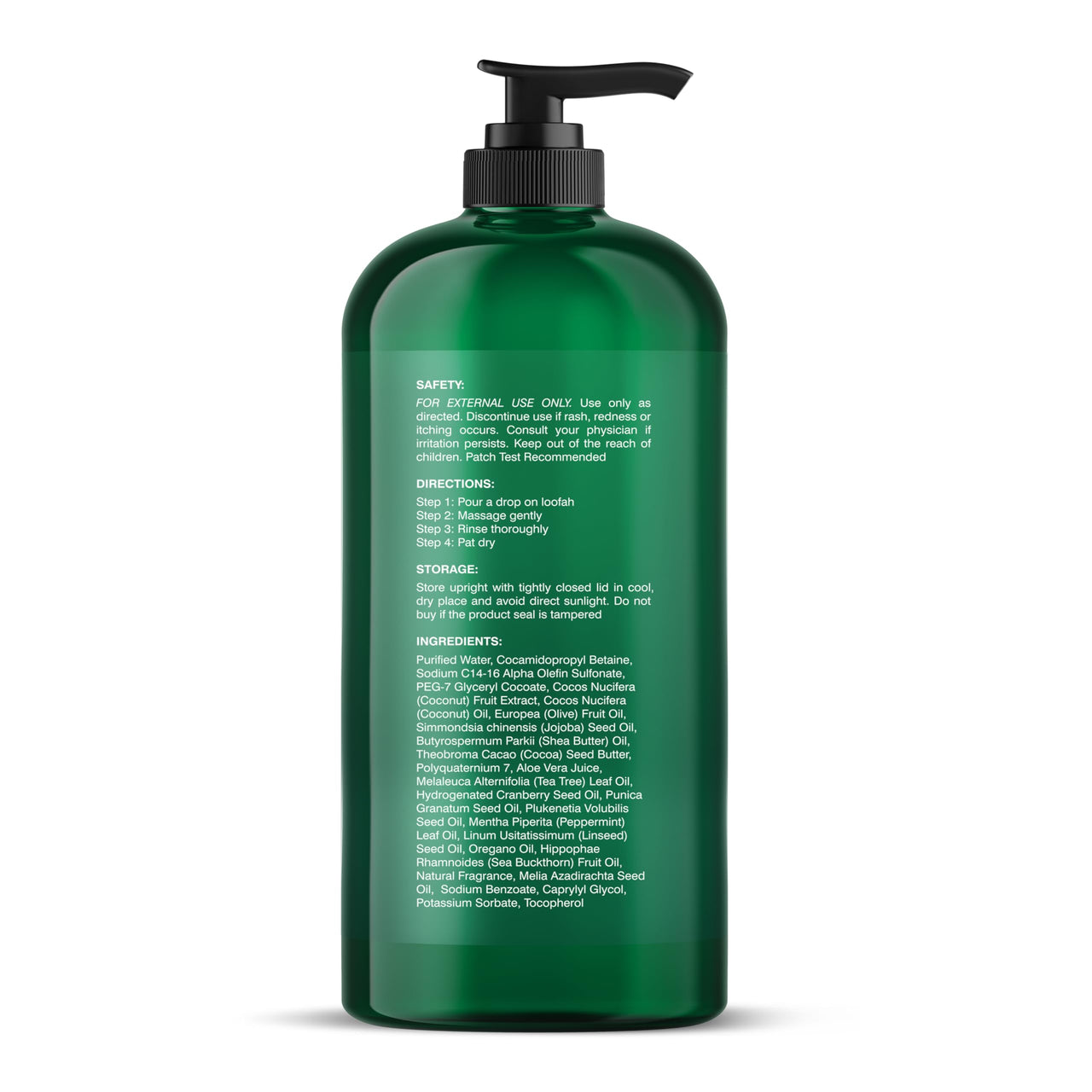 Botanic Hearth Tea Tree Body Wash -16 fl oz- All-Natural Antifungal & Odor-Control Shower Gel for Acne, Athlete’s Foot, Ringworm, Jock Itch & Healthy Skin,Sulfate & Paraben Free, for Men and Women