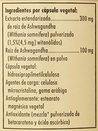 Thumbnail for Solgar Ashwagandha Root Extract - 60 Vegetable Capsules - Standardized Full Potency (SFP) - Non-GMO, Vegan, Gluten & Dairy Free, Kosher - 60 Servings
