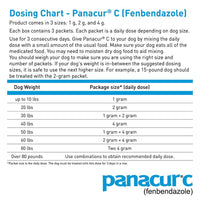 Thumbnail for Panacur C Canine Dewormer (Fenbendazole), 4 Gram, 3 Count (Pack of 1), Red