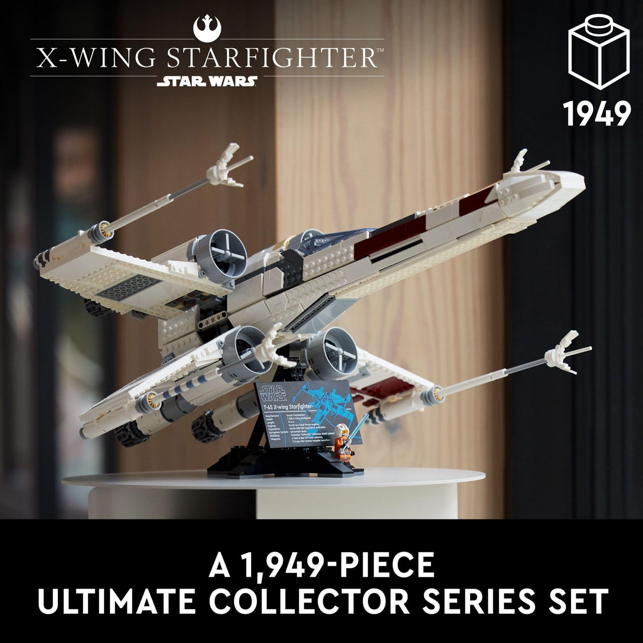 LEGO Star Wars Ultimate Collector Series X-Wing Starfighter Building Set for Adults, Star Wars Collectible for Build and Display with Luke Skywalker Minifigure, Fun Gift Idea for Fans, 75355