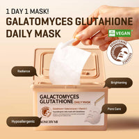 Thumbnail for SOME BY MI Galactomyces Glutathione Daily Mask - 30 Sheets, 11.8Oz - Vitamin C Vegan Face Sheet Mask for Skin Brightening Routine - Skin Moisturizing and Glowing Care for Glass Skin - Korean Skin Care