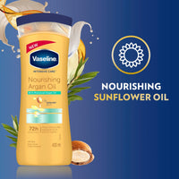 Thumbnail for Vaseline Intensive Care Nourishing Argan Oil Lotion, 72h Protection, 400ml