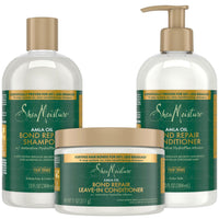 Thumbnail for SheaMoisture Shampoo & Conditioner Set + Leave-in Conditioner, Amla Oil, Bond Repair Hair Treatment for Dry, Damaged Hair, Anti-Frizz Products for Curly Hair