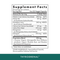 Thumbnail for Michael's Health Naturopathic Programs Thyrodrenal - 120 Vegan Capsules - Supports Thyroid & Adrenal Health - With Vitamin C - 60 Servings