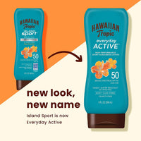 Thumbnail for Hawaiian Tropic Everyday Active Sunscreen Lotion SPF 50, Water-Resistant, Broad Spectrum UVA/UVB Protection, 8 fl oz (Pack of 2)