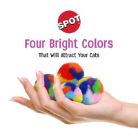 Thumbnail for SPOT Kitty Yarn Puffs Cat Toy -Woolen Yarn Balls Cat Toys with Catnip for Cats and Kittens to Bite, Swat, and Chase, Interactive Cat Toy, 4 Pieces