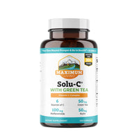 Thumbnail for Maximum Living Solu-C with Green Tea - Vitamin C with Bioflavonoids and Rutin - Immune Support -120 Capsules
