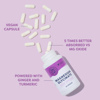 Thumbnail for VIMERGY Magnesium Glycinate – Stress Support – Chelated to Avoid Tummy Upset*– Promotes Heart Health & Energy*– Kosher, Vegan Gluten-Free – 60 Caps