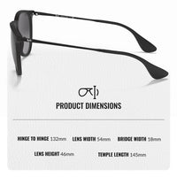 Thumbnail for Ray-Ban RB4171 ERIKA Classic Phantos Shape Sunglasses With Eyewear Kit Bundle - High Bridge Fit - Ideal Formal and Casual Wear Retro Sunglasses