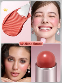 Thumbnail for SHEGLAM Buttery Bliss Blush Stick Cream Milk Makeup Blush-Rose Ritual
