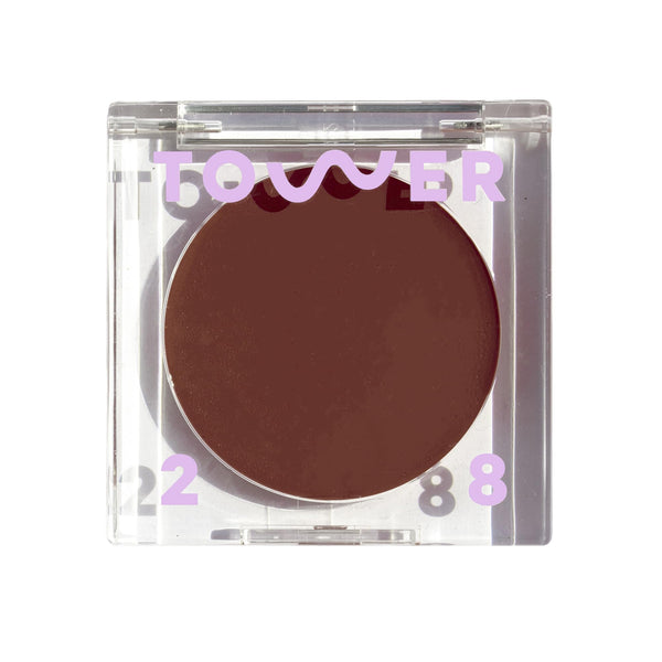 Tower 28 Sculptino Cream Contour - Foolproof Cream Bronzer Contour - Natural Face Sculpting Matte Bronzer Balm - Vegan, Everyday Face Makeup for Sensitive Skin - Deep Neutral (0.16 oz)