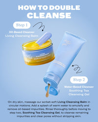 Thumbnail for Then I Met You Living Cleansing Balm, Makeup Remover, Cleansing Oil, Face Cleanser, Melts Makeup & Sunscreen, Non-Stripping Zero Residue Oil Cleanser, First-Step Clean Vegan Korean Skincare