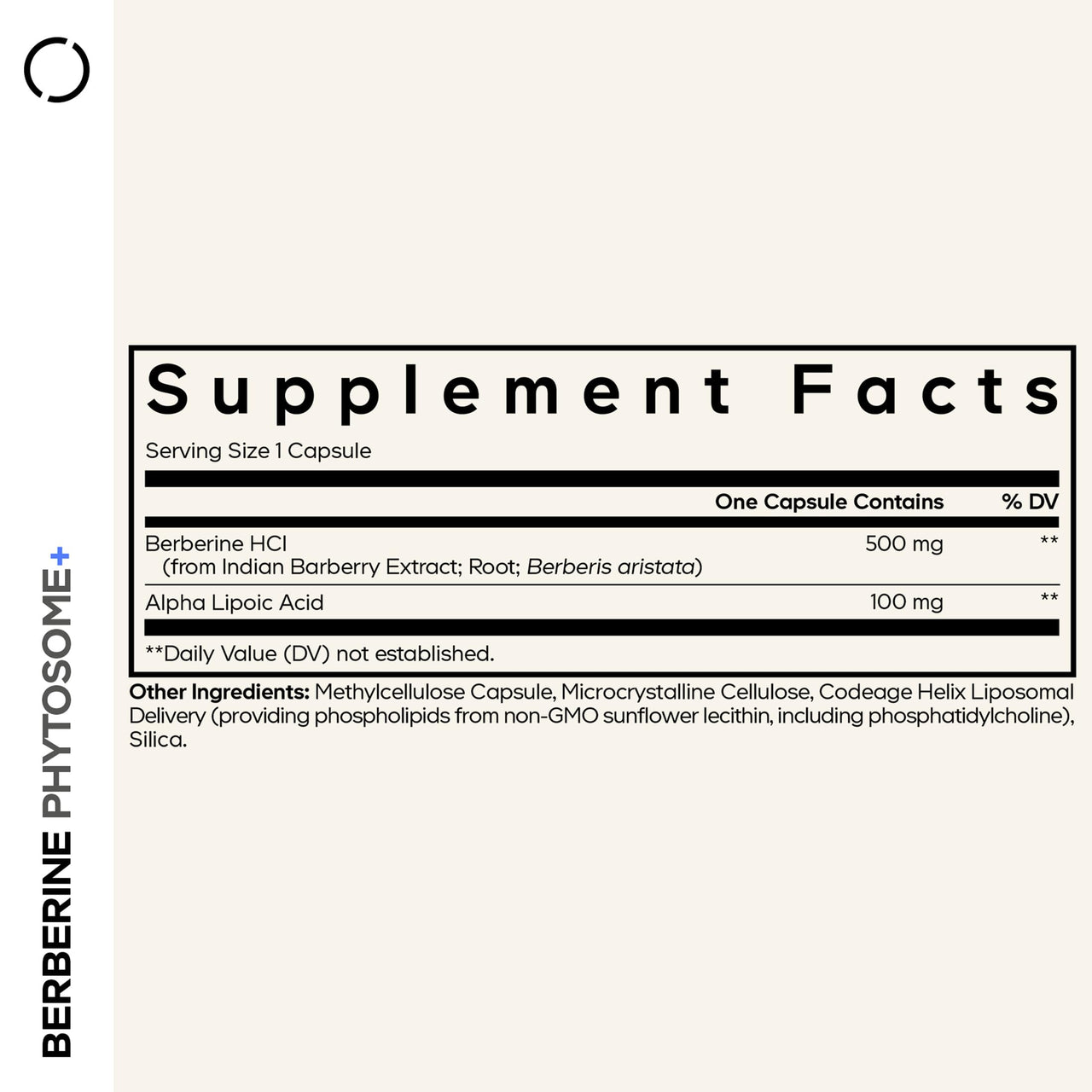 Codeage Berberine Phytosome Supplement - Berberine HCL, Alpha Lipoic Acid, Phospholipid Complex - 2-Month Supply - Berberine HCL - Berberine Hydrochloride - Gluten-Free, Non-GMO - 60 Capsules