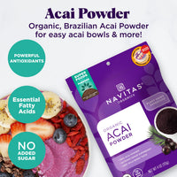Thumbnail for Navitas Organics Acai Powder, 4oz. Pouch, 38 Servings