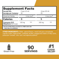 Thumbnail for Qunol CoQ10 Liquid Supplement 100mg, Superior Absorption, Natural Form of Coenzyme Q10, Antioxidant for Heart Health, Orange Pineapple Flavored, 90 Servings, 30.4 oz Bottle