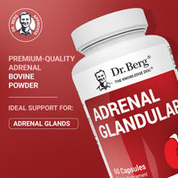Thumbnail for Dr. Berg Adrenal Glandular - Hormone Balance Formula That Supports Healthy Adrenal Function - Adrenal Support Supplement - 60 Capsules
