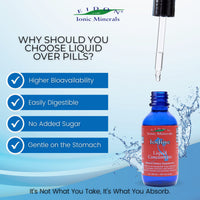 Thumbnail for Eidon Ionic Minerals Potassium Iodide Supplement - Liquid Iodine Drops, Supports Energy Levels and Thyroid Health, Bioavailable, No Additives or Preservatives - Potassium Iodide Drops, 2 oz