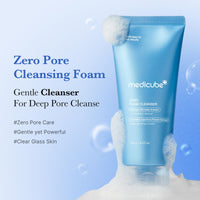 Thumbnail for medicube Facial Cleanser Zero Foam Cleanser | Daily Gentle Cleansing Foam for Sensitive Skin | Excess Sebum Control, Hydration, Pore Minimization | Korean Skincare, 4.23 oz