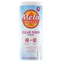 Thumbnail for Metamucil Fiber Supplement, Unflavored Clear Mixing Powder, No Grit, No Sugar Added, Plant Based Prebiotic Fiber Supplement Blend for Daily Digestive Health, 75 teaspoons