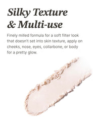 Thumbnail for Spring Event Glint Highlighter Special Set (Milky Moon(Set), 0.08oz + Fan Brush) - Baked Highlighter for Natural Glow. Korean Makeup by LG Beauty. Rich Pigment, Silky Touch, Shimmer.