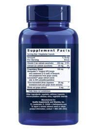 Thumbnail for Life Extension Grapeseed Extract, Vitamin C, Calcium, resveratrol, polyphenols, Cardiovascular Health, antioxidant Protection, Gluten-Free, Non-GMO, Vegetarian, 60 Capsules